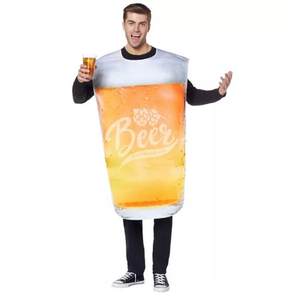 Spirit Halloween Oktoberfest Adult Pint Glass Beer Costume- One Size - Picture 1 of 5